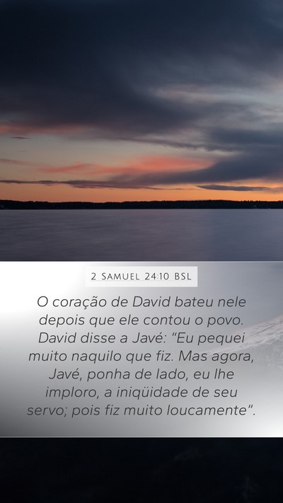 2 Samuel 24:10 BSL Bible Verse Image