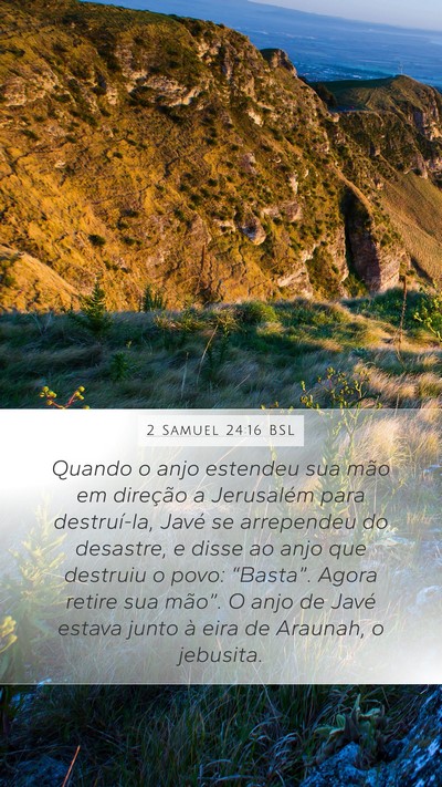 2 Samuel 24:16 BSL Bible Verse Image