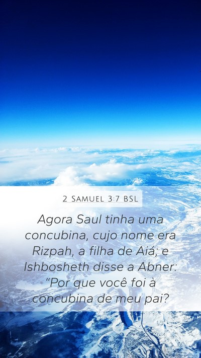 2 Samuel 3:7 BSL Bible Verse Image