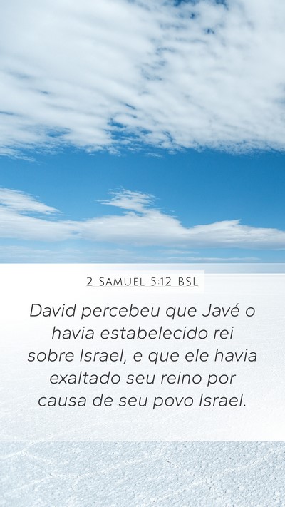 2 Samuel 5:12 BSL Bible Verse Image