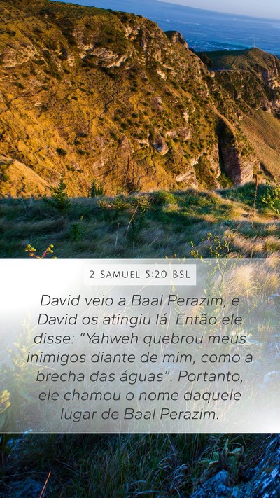 2 Samuel 5:20 BSL Bible Verse Image