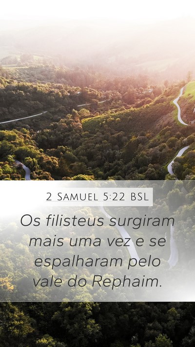 2 Samuel 5:22 BSL Bible Verse Image