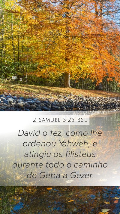 2 Samuel 5:25 BSL Bible Verse Image