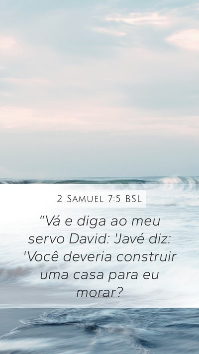 2 Samuel 7:5 BSL Bible Verse Image