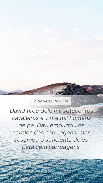 2 Samuel 8:4 BSL Bible Verse Image