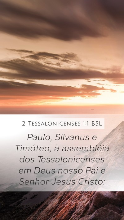 2 Tessalonicenses 1:1 BSL Bible Verse Image
