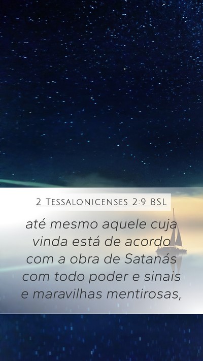 2 Tessalonicenses 2:9 BSL Bible Verse Image