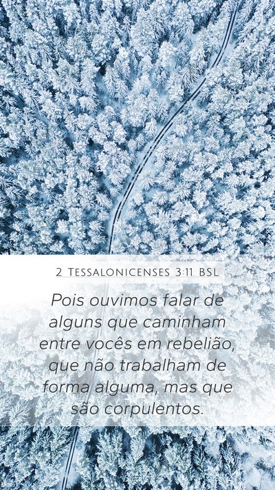 2 Tessalonicenses 3:11 BSL Bible Verse Image
