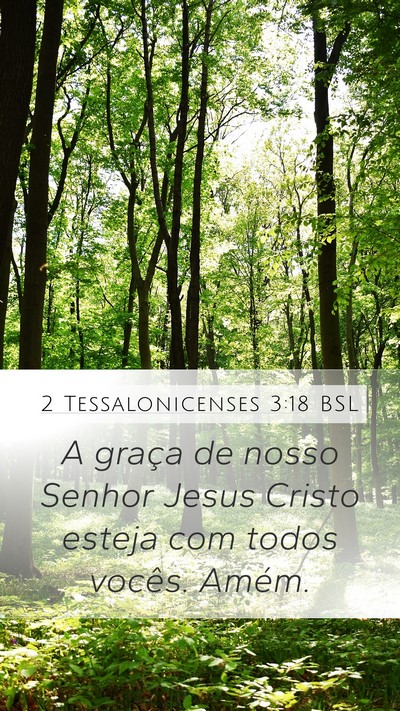 2 Tessalonicenses 3:18 BSL Bible Verse Image