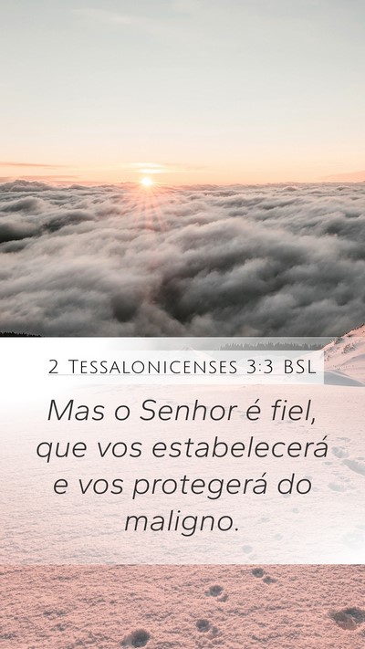 2 Tessalonicenses 3:3 BSL Bible Verse Image