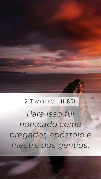 2 Timóteo 1:11 BSL Bible Verse Image