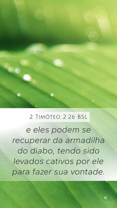 2 Timóteo 2:26 BSL Bible Verse Image