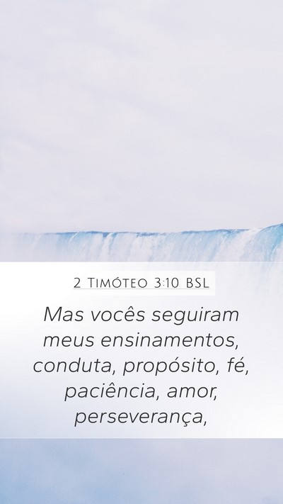 2 Timóteo 3:10 BSL Bible Verse Image