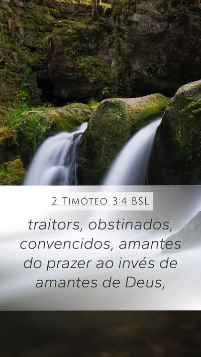 2 Timóteo 3:4 BSL Bible Verse Image