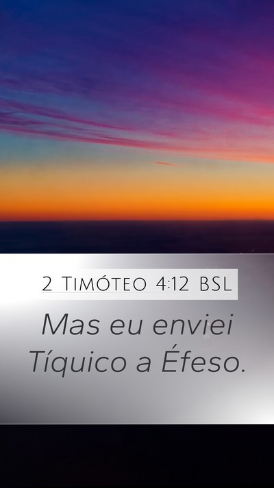 2 Timóteo 4:12 BSL Bible Verse Image
