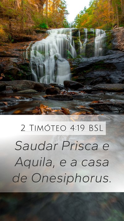 2 Timóteo 4:19 BSL Bible Verse Image