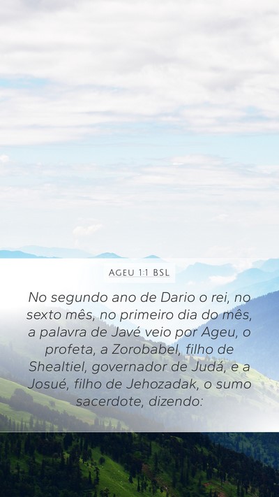Ageu 1:1 BSL Bible Verse Image