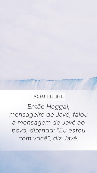 Ageu 1:13 BSL Bible Verse Image