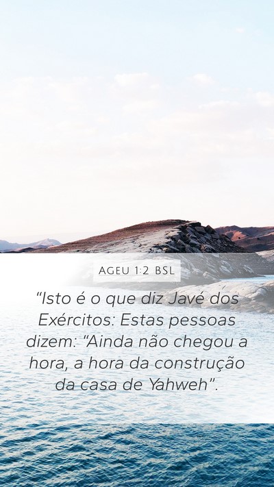 Ageu 1:2 BSL Bible Verse Image