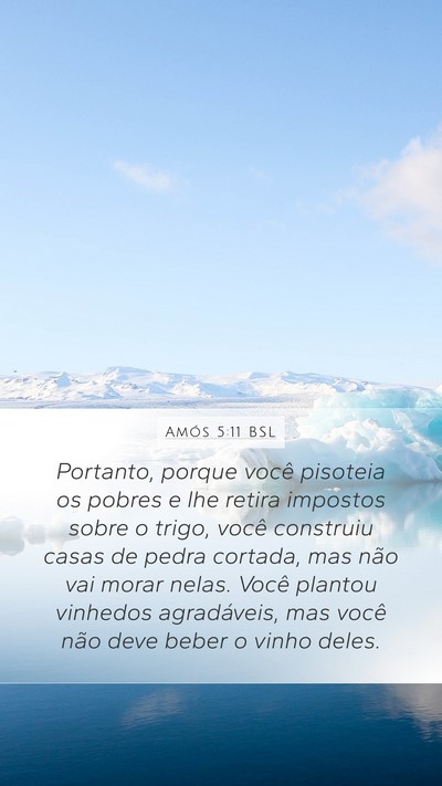 Amós 5:11 BSL Bible Verse Image