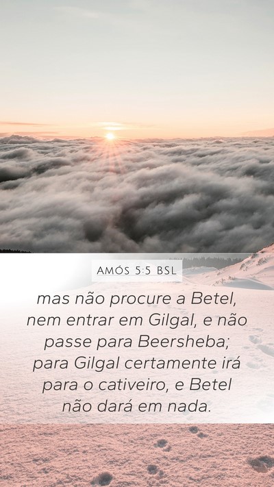 Amós 5:5 BSL Bible Verse Image