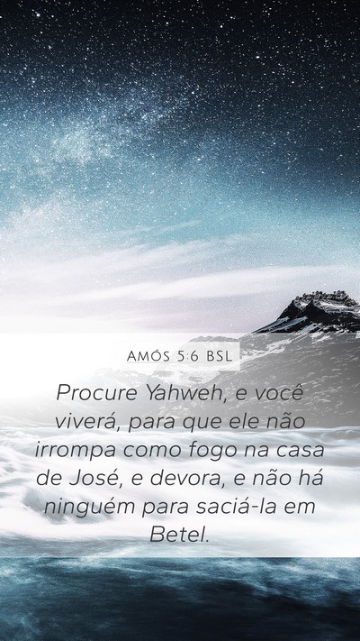 Amós 5:6 BSL Bible Verse Image