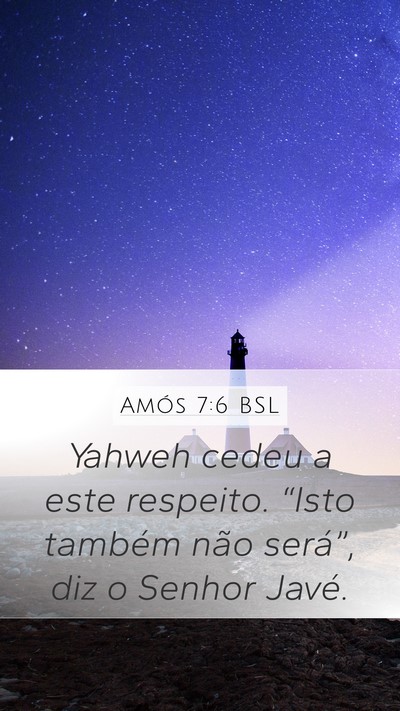 Amós 7:6 BSL Bible Verse Image