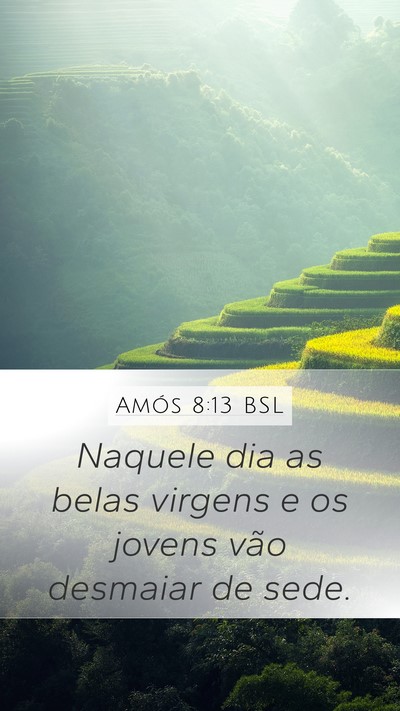 Amós 8:13 BSL Bible Verse Image