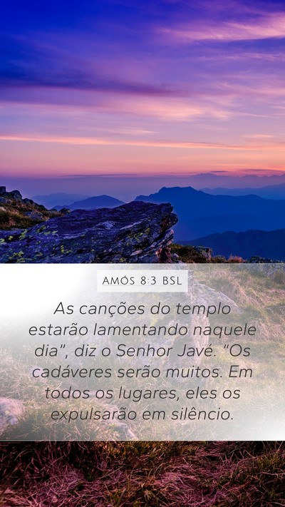 Amós 8:3 BSL Bible Verse Image