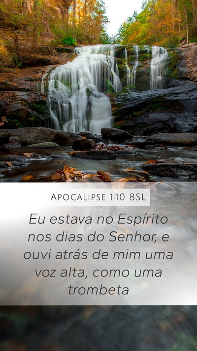 Apocalipse 1:10 BSL Bible Verse Image