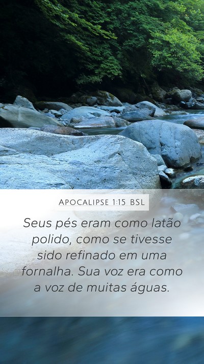 Apocalipse 1:15 BSL Bible Verse Image