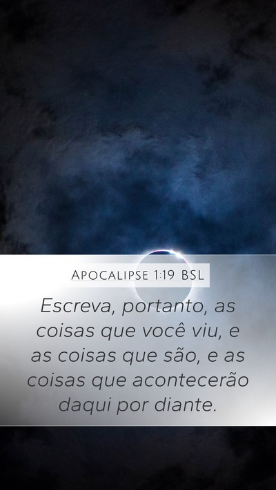 Apocalipse 1:19 BSL Bible Verse Image