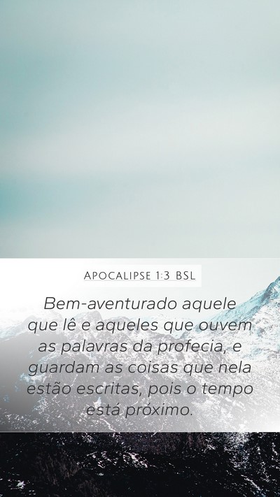 Apocalipse 1:3 BSL Bible Verse Image