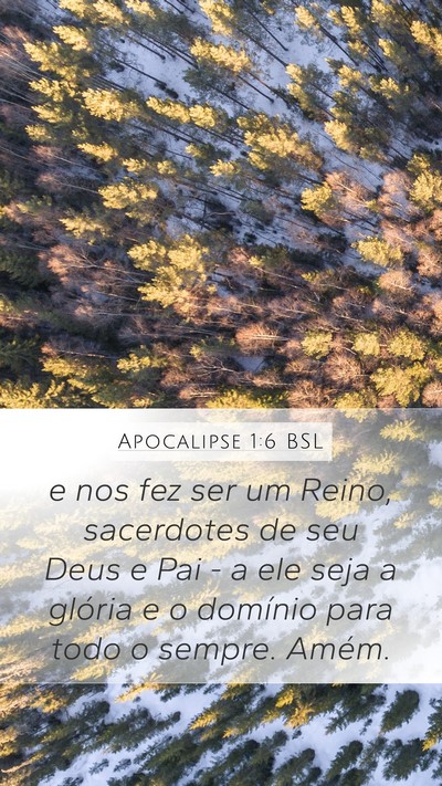 Apocalipse 1:6 BSL Bible Verse Image