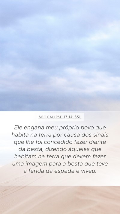 Apocalipse 13:14 BSL Bible Verse Image