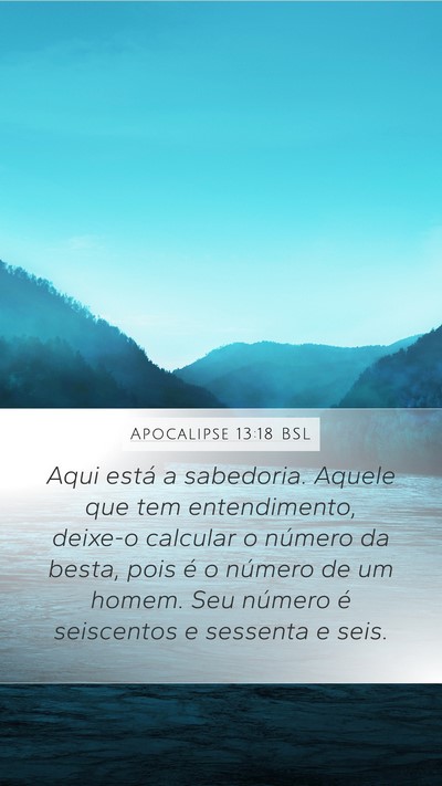 Apocalipse 13:18 BSL Bible Verse Image