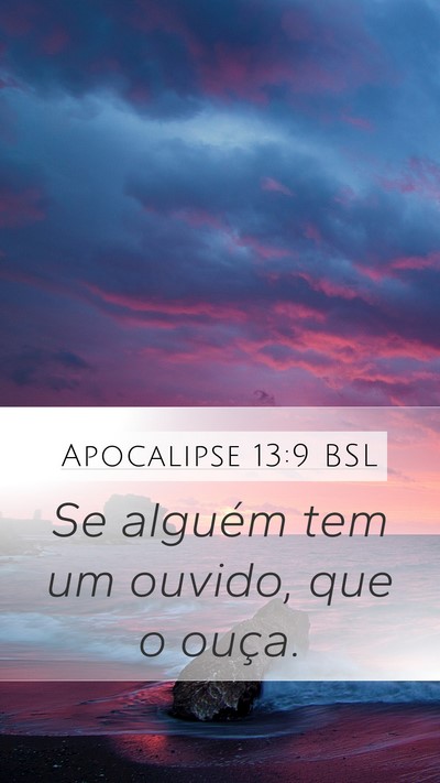 Apocalipse 13:9 BSL Bible Verse Image