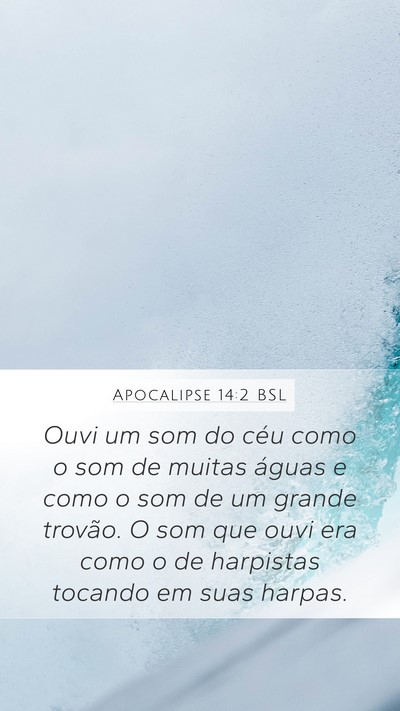 Apocalipse 14:2 BSL Bible Verse Image