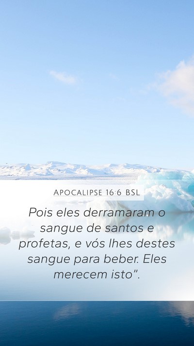 Apocalipse 16:6 BSL Bible Verse Image