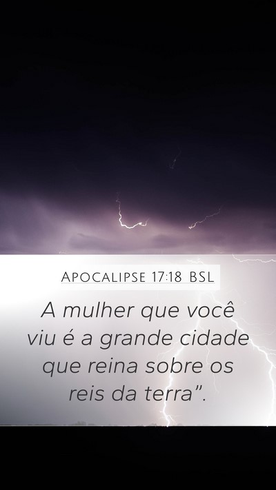 Apocalipse 17:18 BSL Bible Verse Image