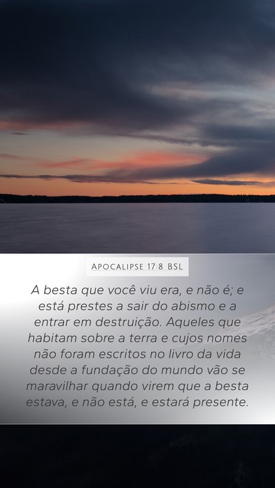 Apocalipse 17:8 BSL Bible Verse Image
