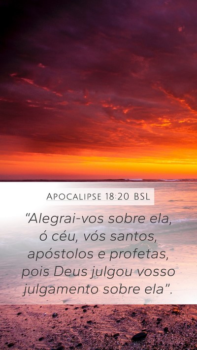 Apocalipse 18:20 BSL Bible Verse Image