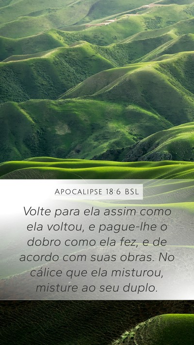 Apocalipse 18:6 BSL Bible Verse Image