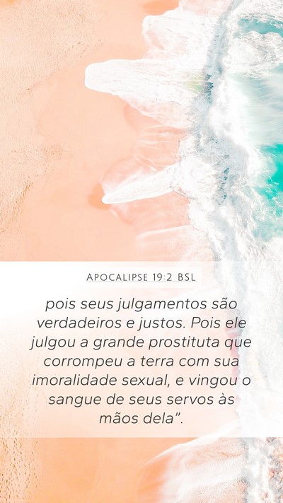 Apocalipse 19:2 BSL Bible Verse Image
