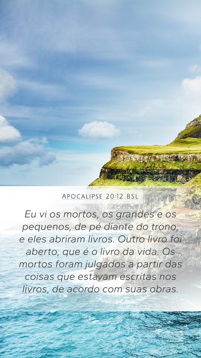 Apocalipse 20:12 BSL Bible Verse Image
