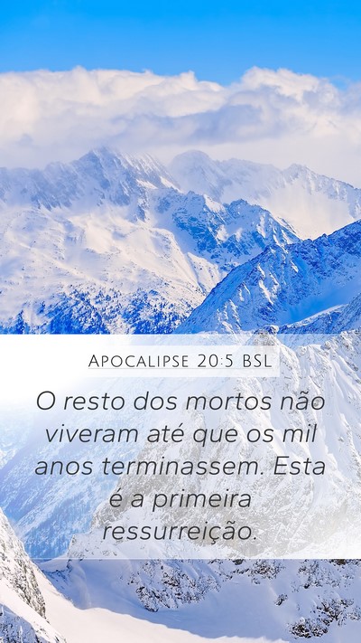 Apocalipse 20:5 BSL Bible Verse Image
