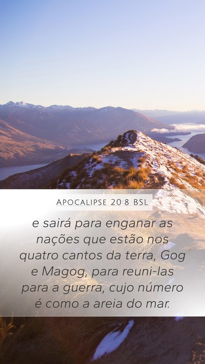 Apocalipse 20:8 BSL Bible Verse Image