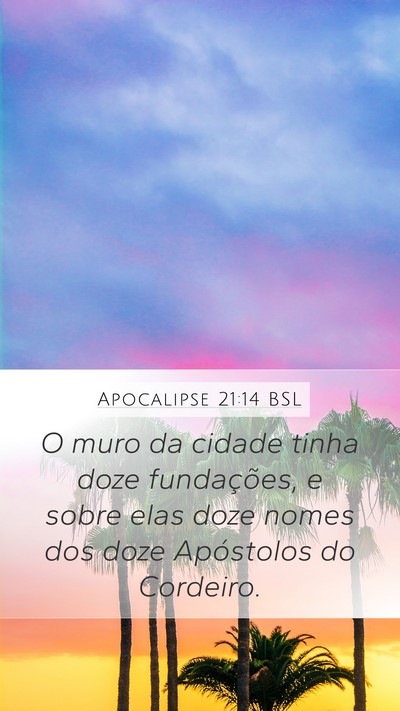 Apocalipse 21:14 BSL Bible Verse Image
