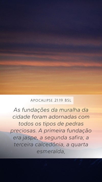 Apocalipse 21:19 BSL Bible Verse Image