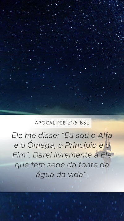 Apocalipse 21:6 BSL Bible Verse Image